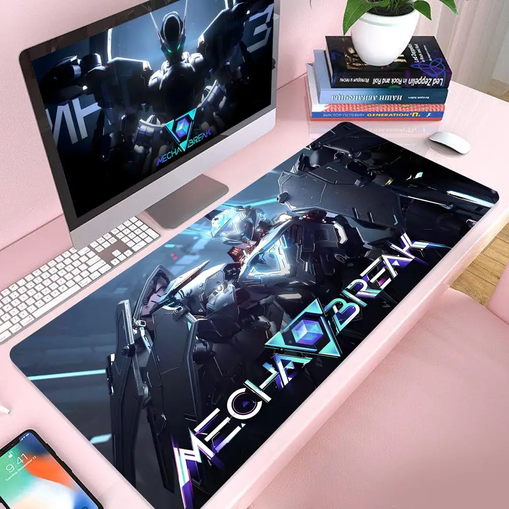 Mecha Break Colored Desk Game Wireless Office Mouse Mousepad Pad PC Pads Laptop Cushion Mats Large Computer XXL Desktop Big