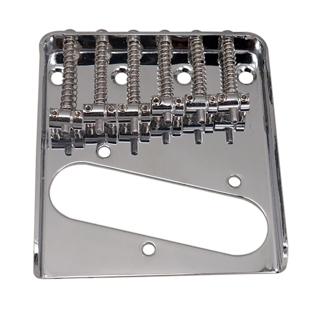 

GZMO 6 Saddle Bridge String Behind the Bottom for Telecaster Electric Guitar Replacement Guitar Accessories Parts