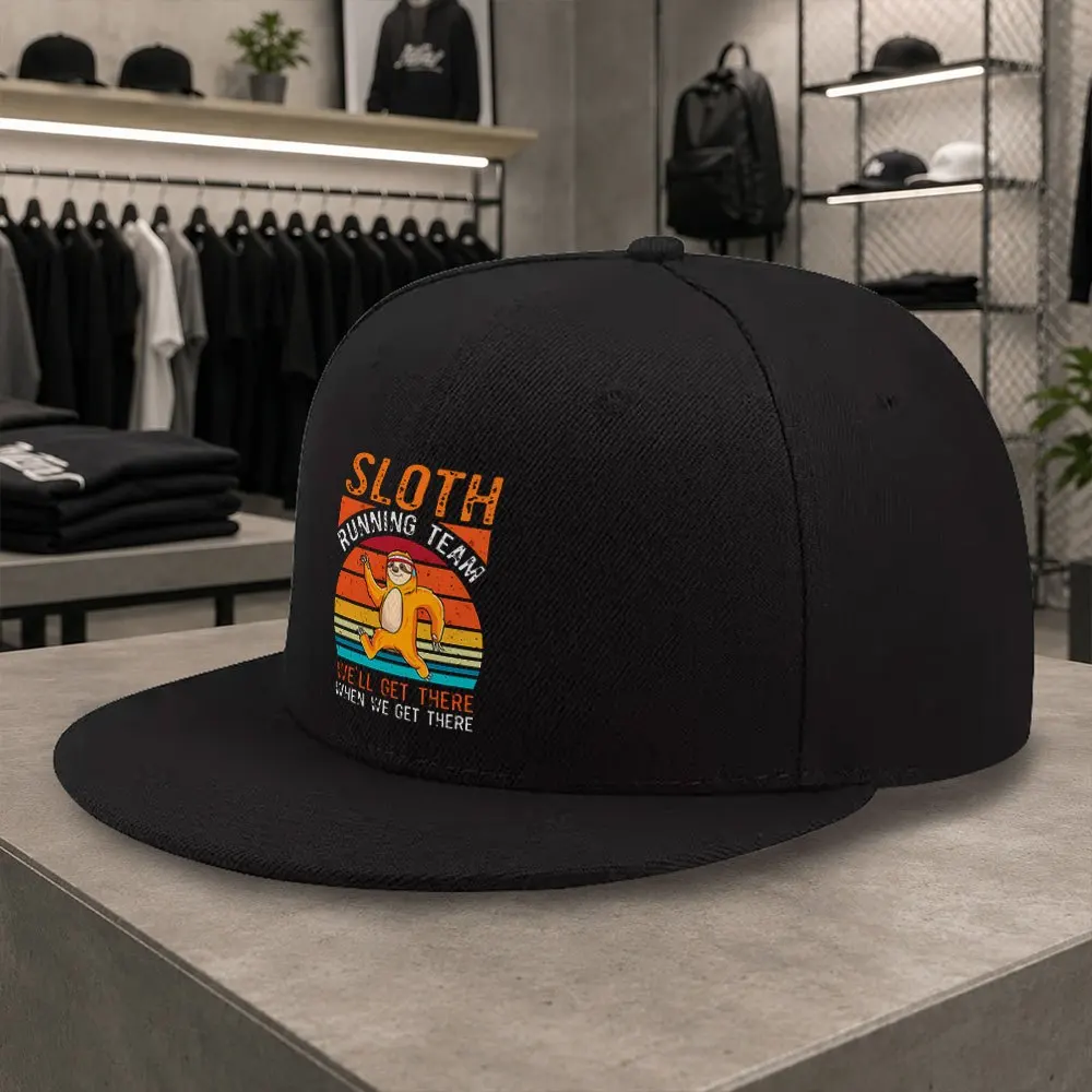 Unisex-Baseballkappe mit Faultier-Print und Entenschnabel – leichte, verstellbare Mütze mit flachem Rand, geeignet für kurze Ausflüge, den täglichen Gebrauch und für den Outdoor-Bereich