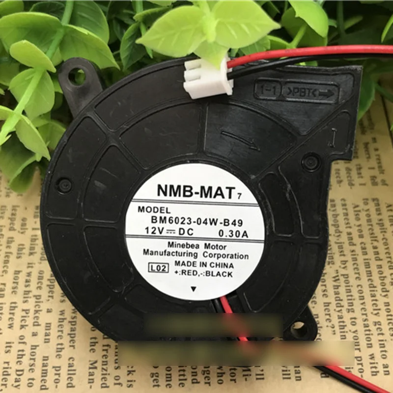 

M New NMB-MAT7 BM6023-04W-B49 DC12V 0.30A 2-Pin Turbo Cooling Fan#QW