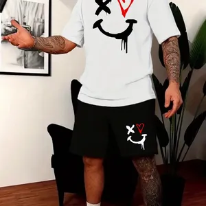 Herren 3D Track Assembly, lässige Streetwear -Anzug, große Herrenkleidung, Sommermodekleidung, T -Shirt und Shorts, neue, 2 Stück 8 Hauptverkäufe mit großer Größe von Herren - №7