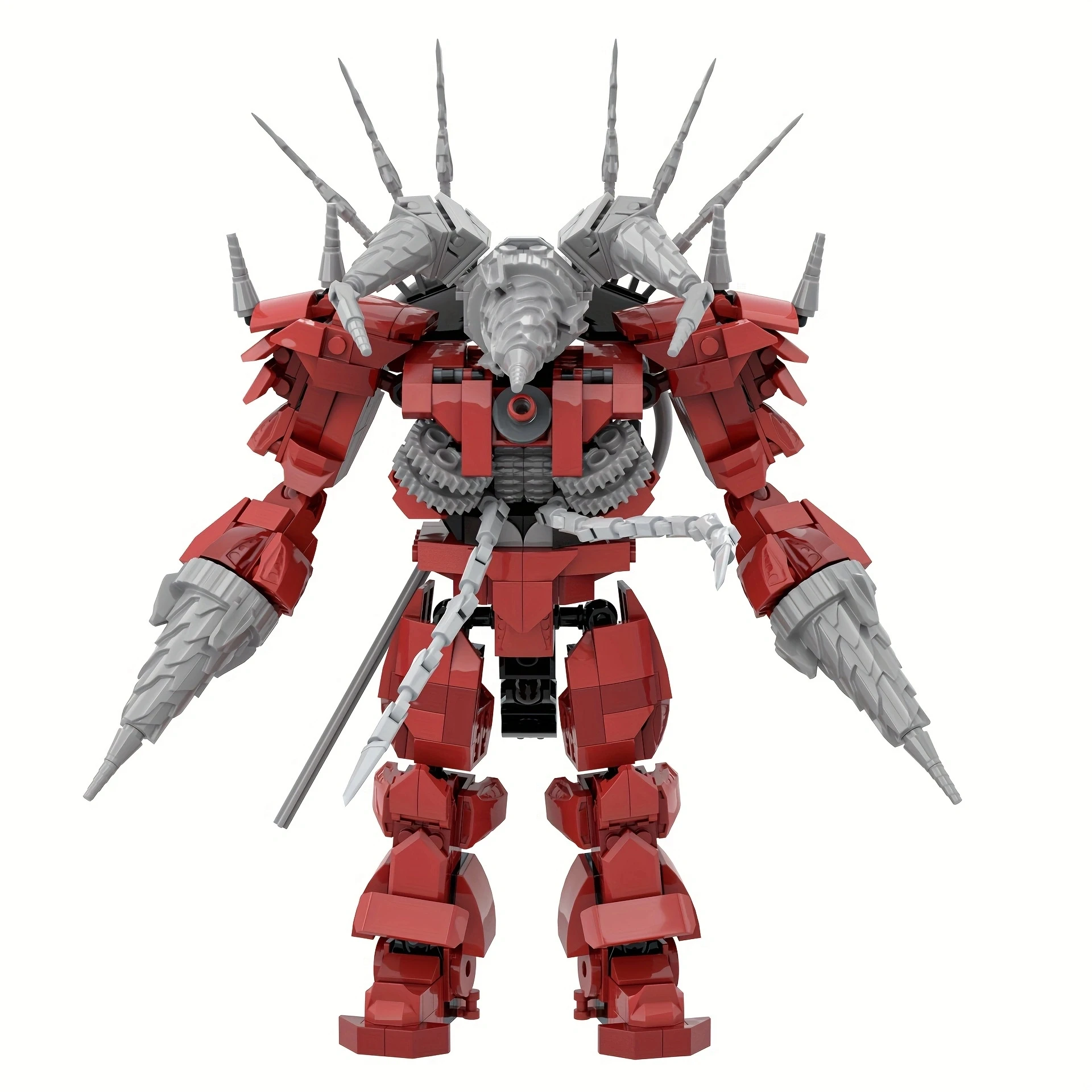 

537PCS Red Power Drill Robot Building Blocks Set - Creative Construction Model Toy for Kids - Holiday Gift Idea