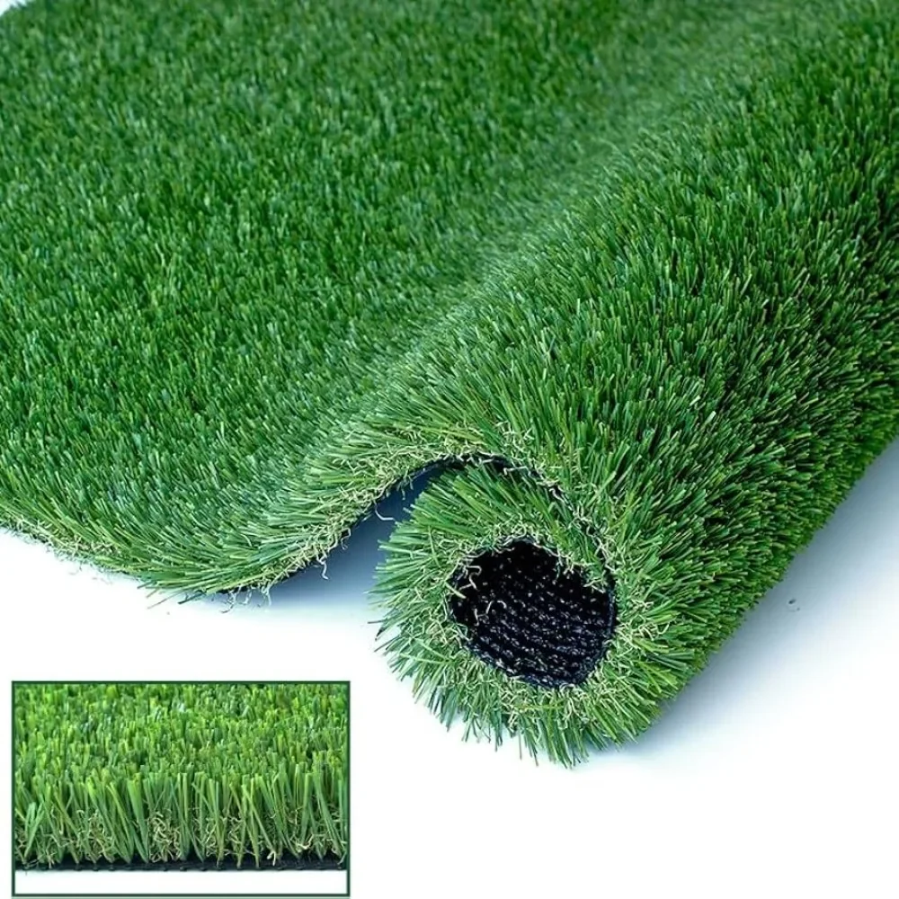 

Deluxe Artificial Grass Turf,1.50"Pile Height Thick Realistic Synthetic Grass Faux Astro Turf Fake Grass, 5FTX8FT,Indoor Outdoor