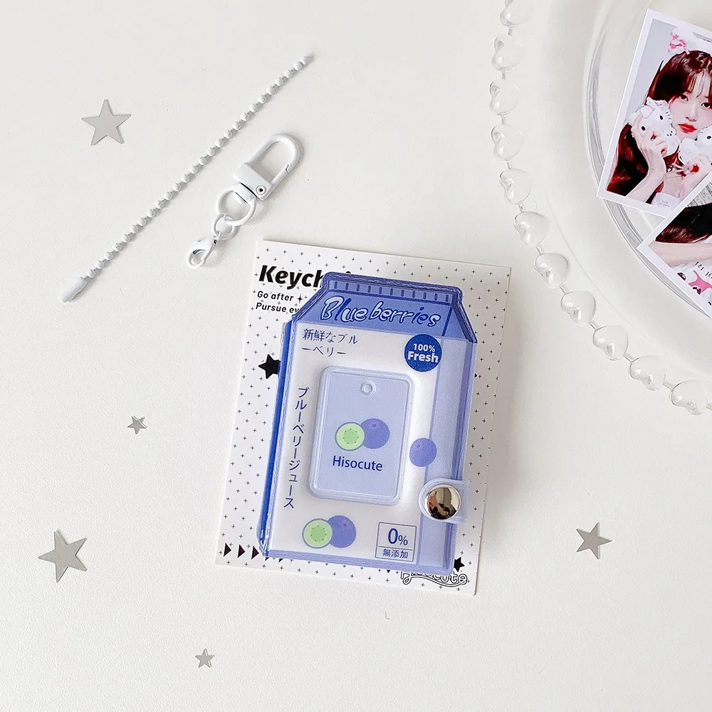 1 Inch Photocard Binder Album PVC with Keychain Mini Photo Album Sweet 32 Pockets Kpop Photo Card Book Holder Backpack Decor
