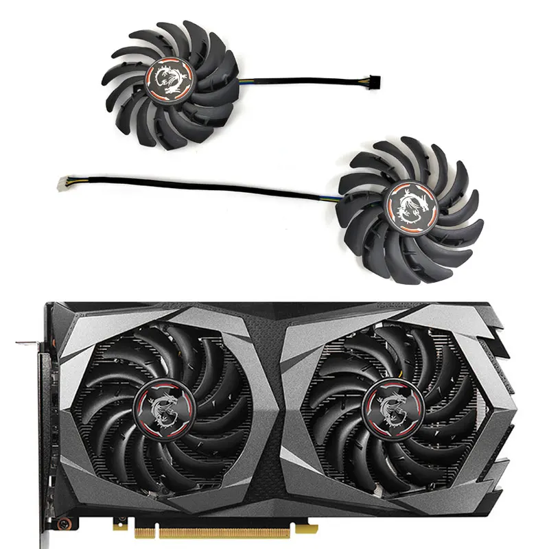 

Brand new 87MM PLD09210S12HH 4PIN RTX2060 graphics card fan for MSI GeForce RTX 2060 Super GAMING X graphics card fan