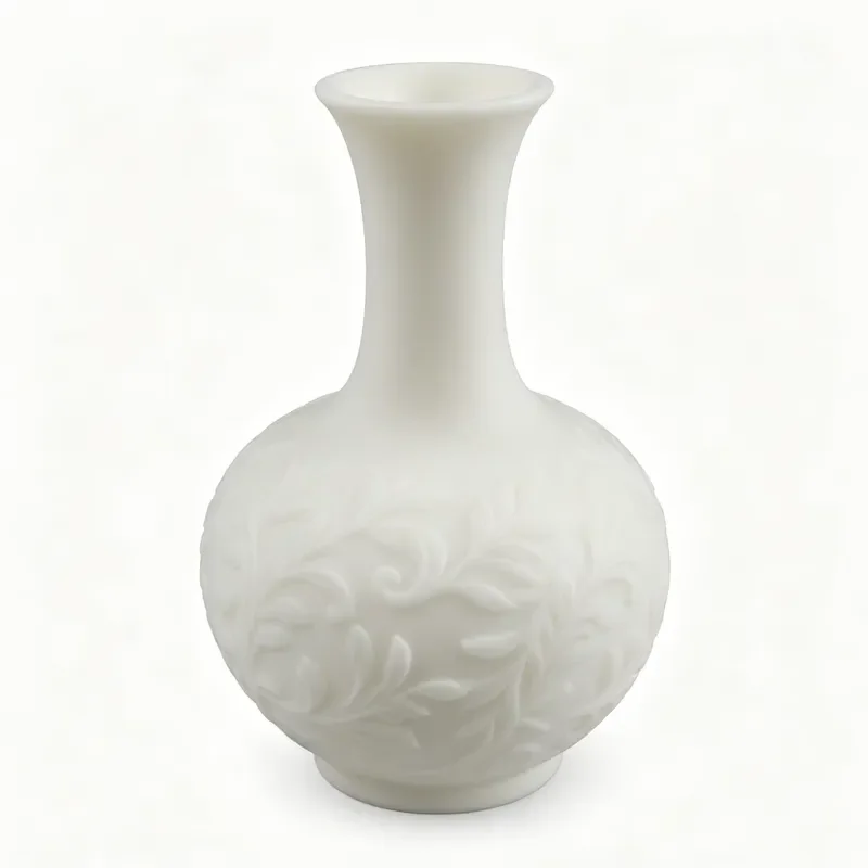 Custom 3D Printed Vase Embossed Floral Pattern Resin Decorative Modern Home Decoration Suitable For Living Room OEM ODM