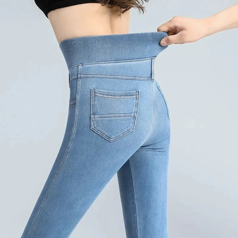 Ołówkowa jeansy damskie oversize 26-38 Streetwear Vaqueros Jeans obcisłe spodnie wysoki stan spodnie kowbojskie Vintage pantalony nowy