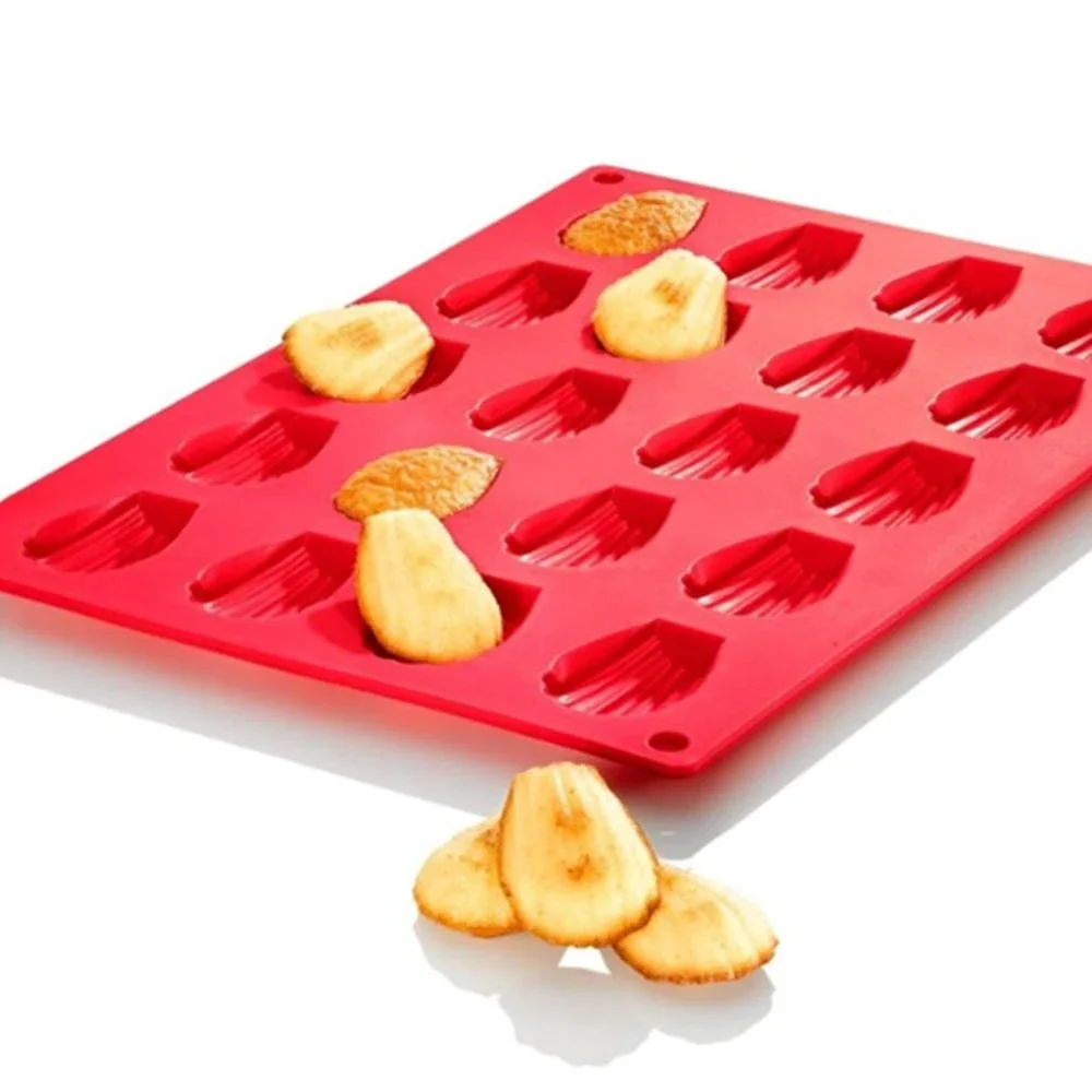 9/20 Cavity Silicone Madeline Cookies Pan Nonstick Baking Pan for Make Madeleine Cookies Tin Tray Cookie Pans Baking Tool