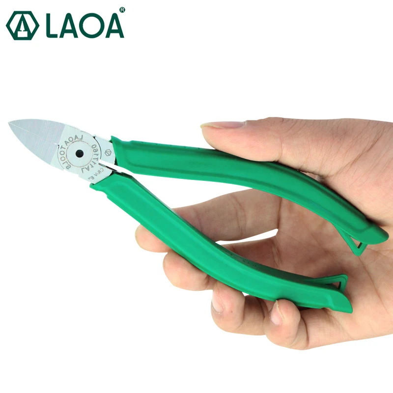 LAOA Japanese Plastic Pliers Nippers Jewelry Electrical Wire Cable Cutters Cutting Side Snips Diagonal Pliers