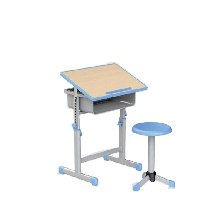 Double Desk School Furniture Modern School Desk Chair Set Metal Factory Manufacturer