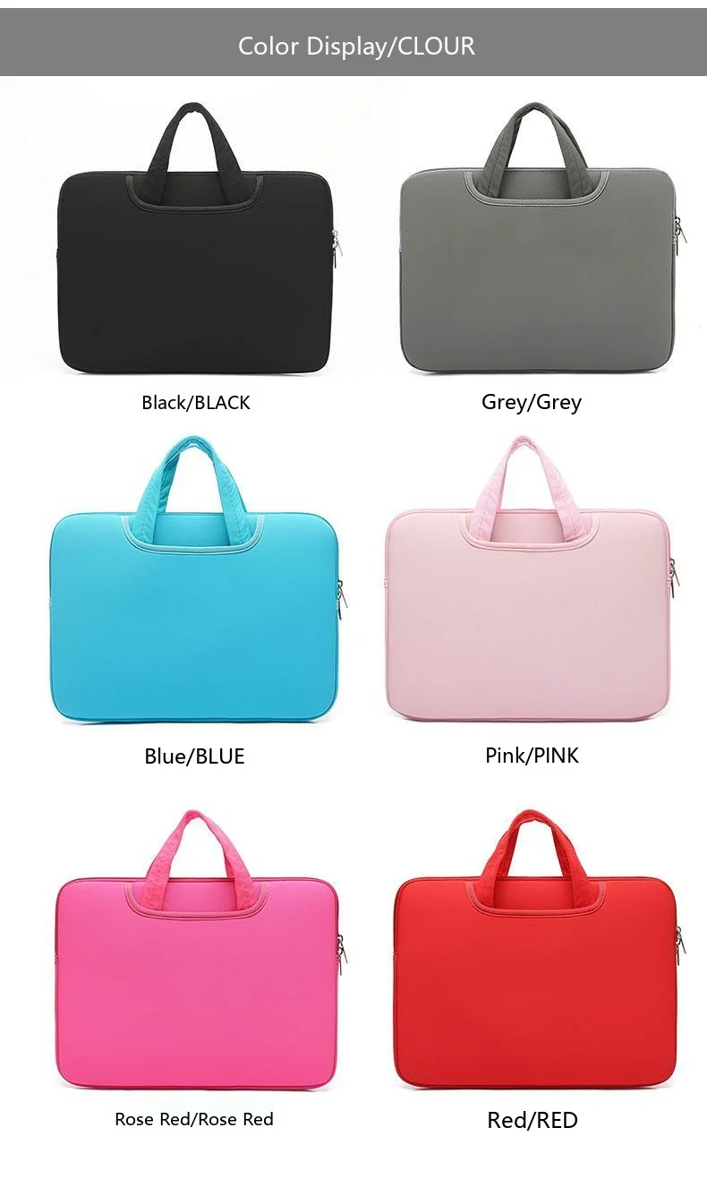 Baumwoll-Laptop-Tragetasche 11-17 Zoll Handtasche Tragetasche für Notebook Tablet Reise – Detail 2