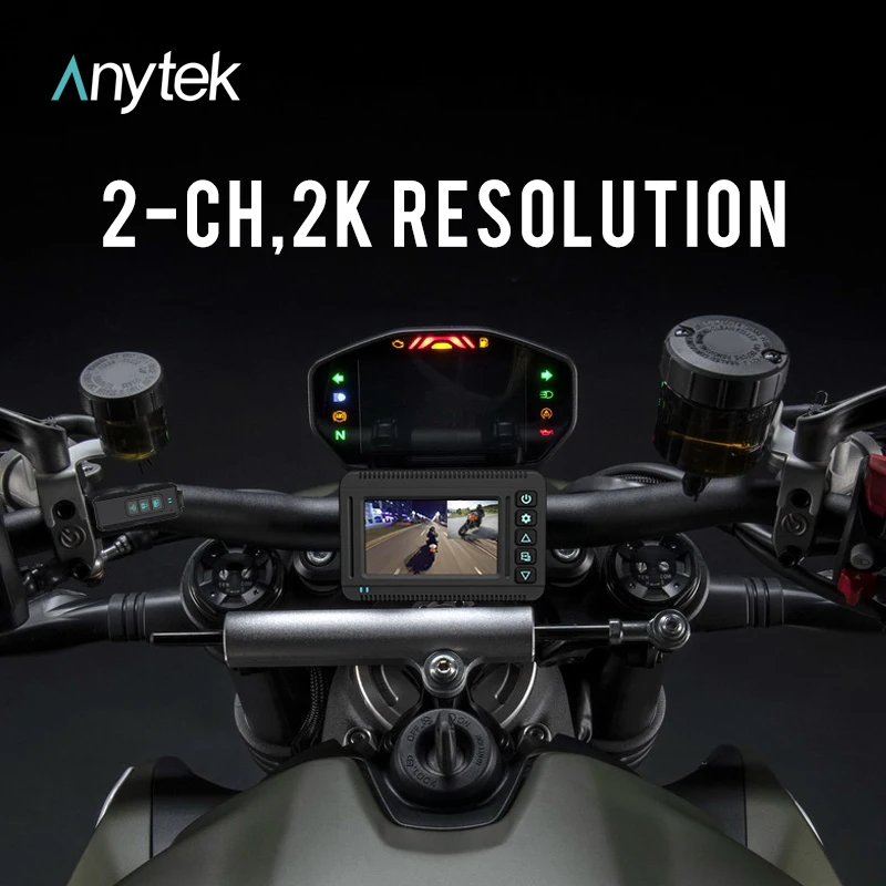 Motorcycle Dash Cam  Dual Lens Front and Back Video Recorder Sports Action Camera