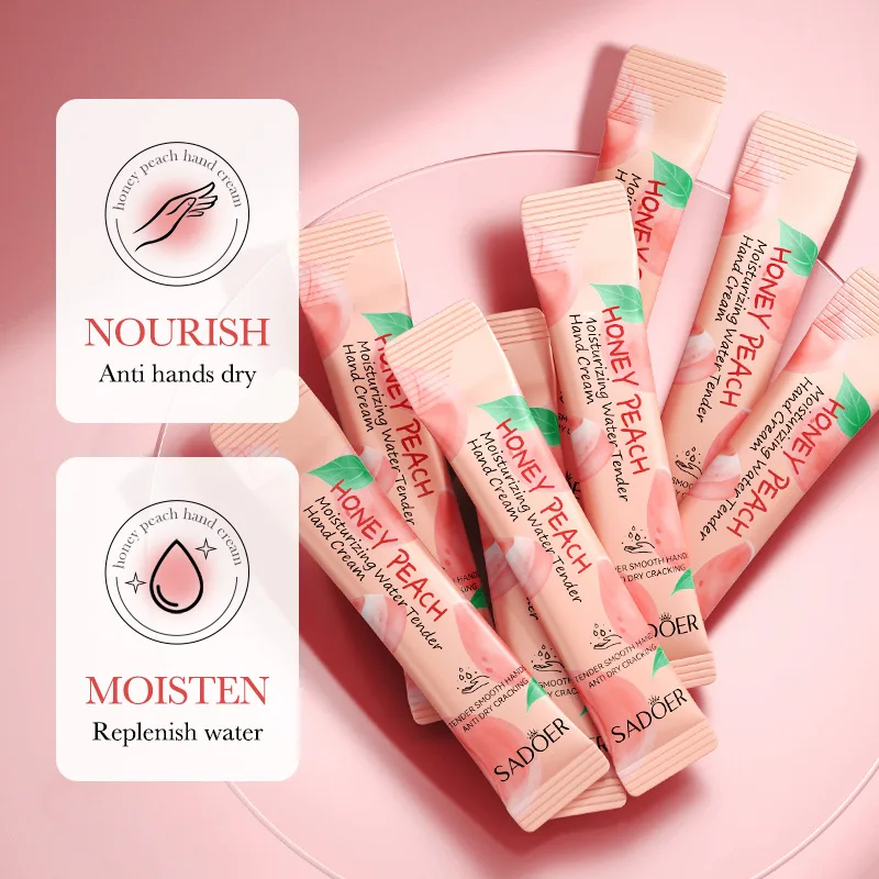 

Персиковый увлажняющий омолаживающий крем для рук Бальзам-карандаш на осень и зиму