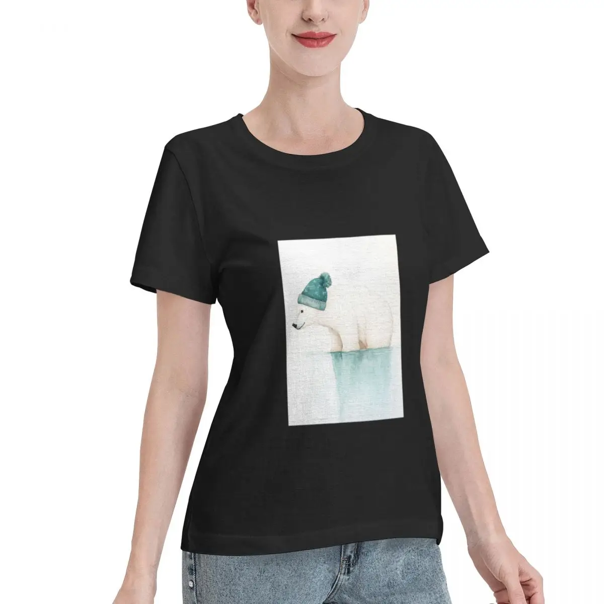 Wardrobe Filler Arctic Christmas - A Climate Message Women's T-shirt Versatile Wear Sport Casual Top