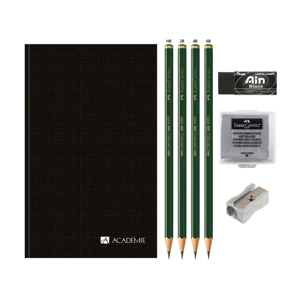 Tilibra Essential A5 SketchBook Drawing Kit With 8 Pieces