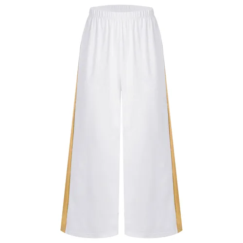 Imagen 2 del producto Pantalones de pierna ancha para danza litúrgica para niñas, pantalones Palazzo para celebración del espíritu, traje de baile de alabanza de adoración para actuación de baile