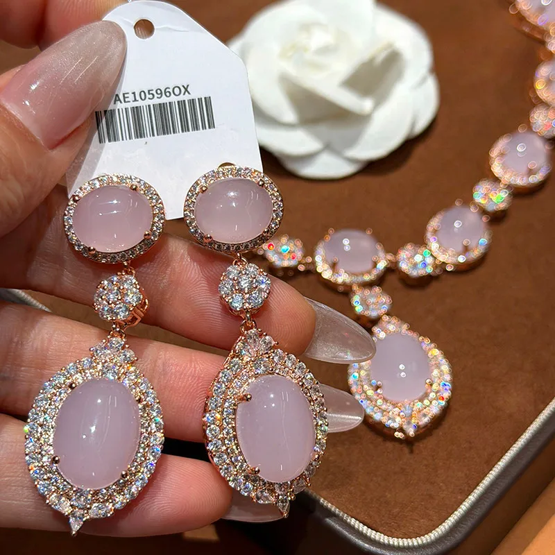 

Korean Fashion Light Luxury Flower Tassel Elegant Exquisite New Earrings