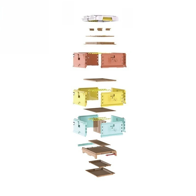 

Safe and odorless thermal insulation plastic beehive new color plastic thermal insulation bee box