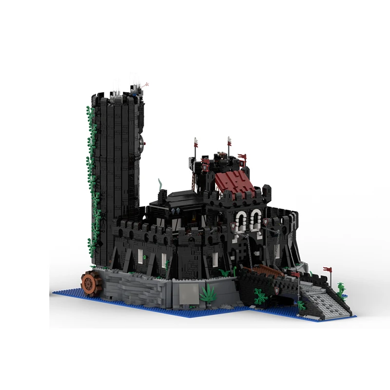 정교한 신제품 MOC 블록 모델, 늑대인간 부족 성 확장 기술, 모듈형 어린이 장난감 선물 DIY 세트