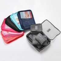 Travel Organizer Bag Set For Clothes Tidy, Wardrobe, Suitcase Pouch, Shoes Packing Cube - 6 PCS