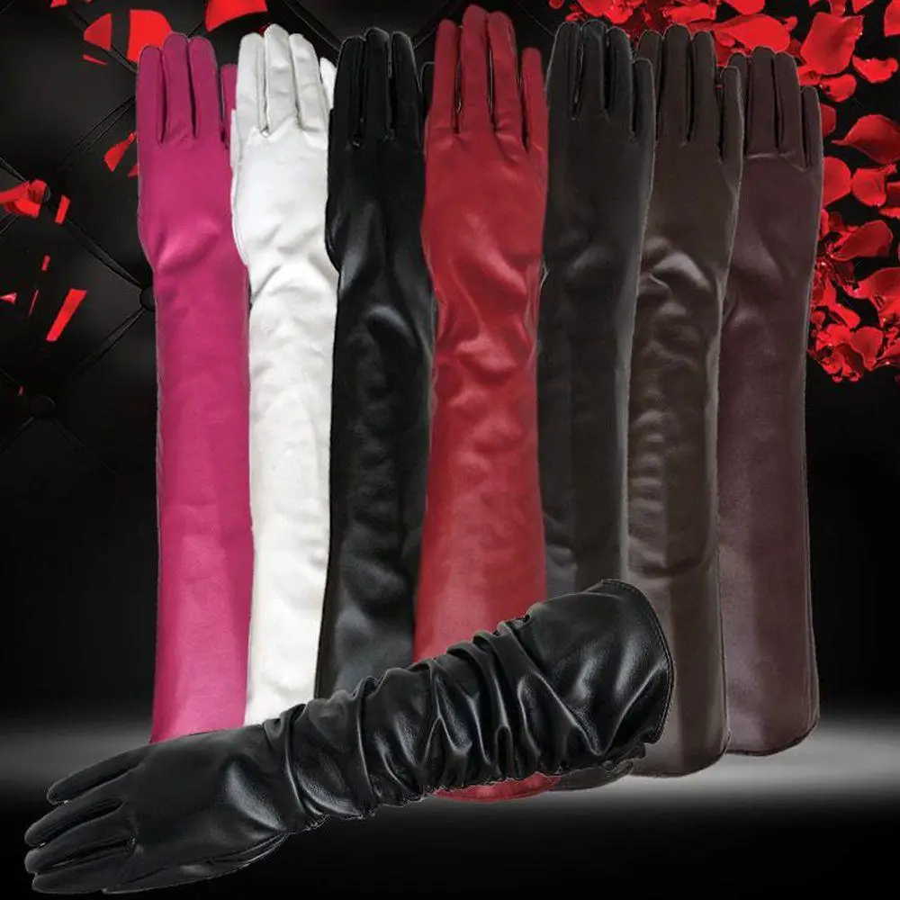 Full Finger Autumn Winter Windproof Solid Color Thin Driving Mittens Korean Style Long Gloves Apparel Accessories Women Gloves