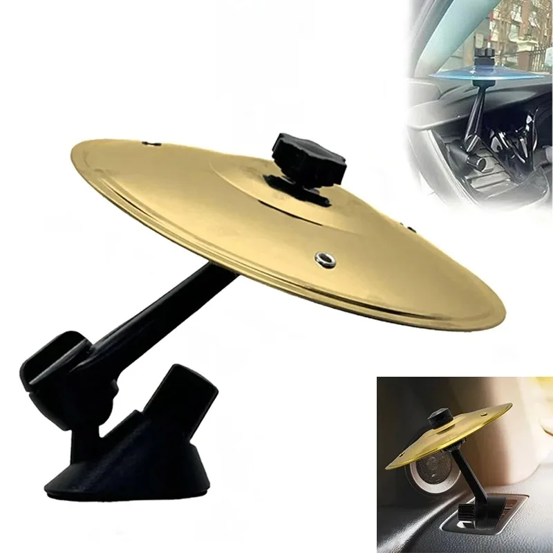 Musical Saucer Car Crash Cymbal Alloy Car Crash Drums Cymbal Air Vent Drum Mini Drum Easy To Install Clip-On Mini for Vent