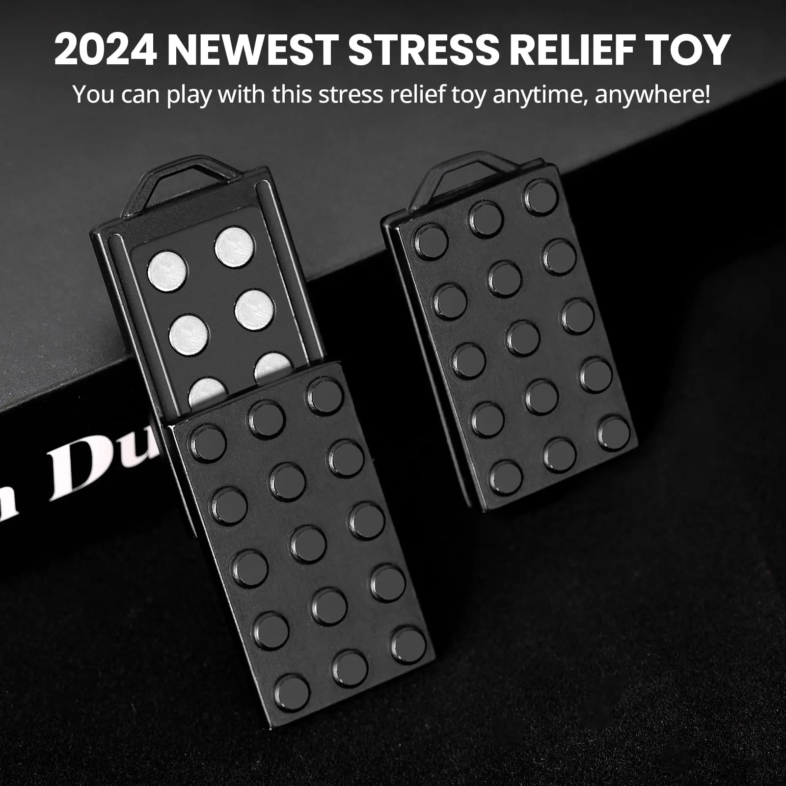 

Fidget Slider, Fidget Toys Adults, EDC Metal Magnetic Fidgets Toys for Adult Anxiety ADHD, Sensory Toys Adults, Small Stress Toy