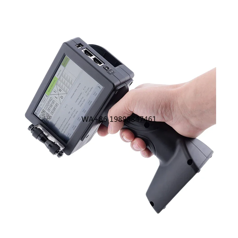 

New portable handheld inkjet printer for online date coding and printing of handheld food packaging bags