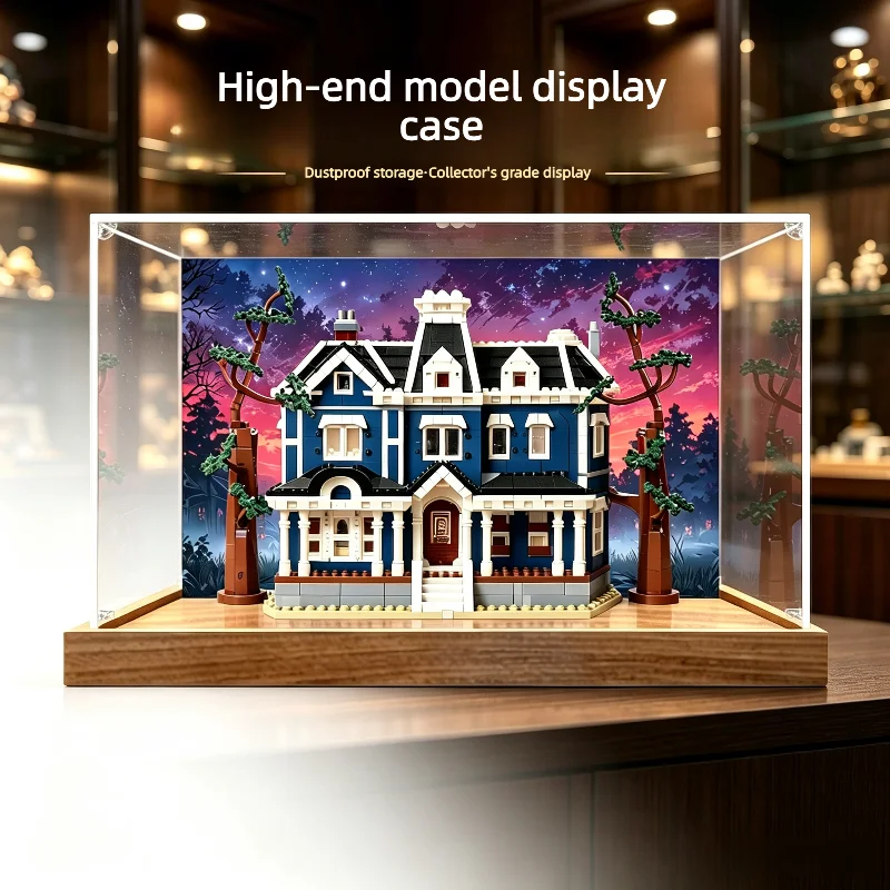 High Clarity Acrylic Display Case For Lego 11370 The Creel House Dustproof Display Box For Collectible Building Model 11370