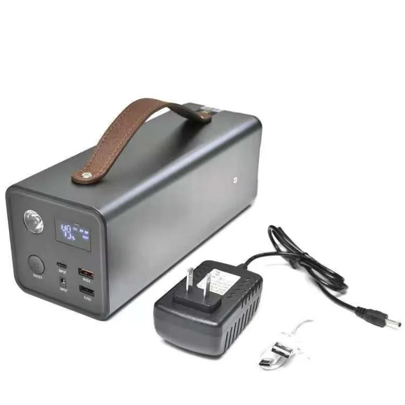 Portable 200W Energy Storage Power Station, High Capacity Outdoor Camping Emergency Backup Mobile Power Bank