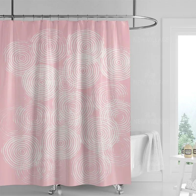 Tenda da doccia con graffiti geometrici astratti Tenda da doccia per tende da bagno in tessuto impermeabile vento minimalista nordico 180x200