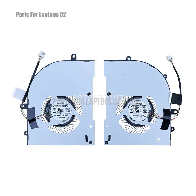 L+New Original Laptop CPU+GPU Cooling Fan for MSI MS-15F2 Stealth16 BS5405HS-U5N BS5405HS-U5P FAN DC5V 1.0A