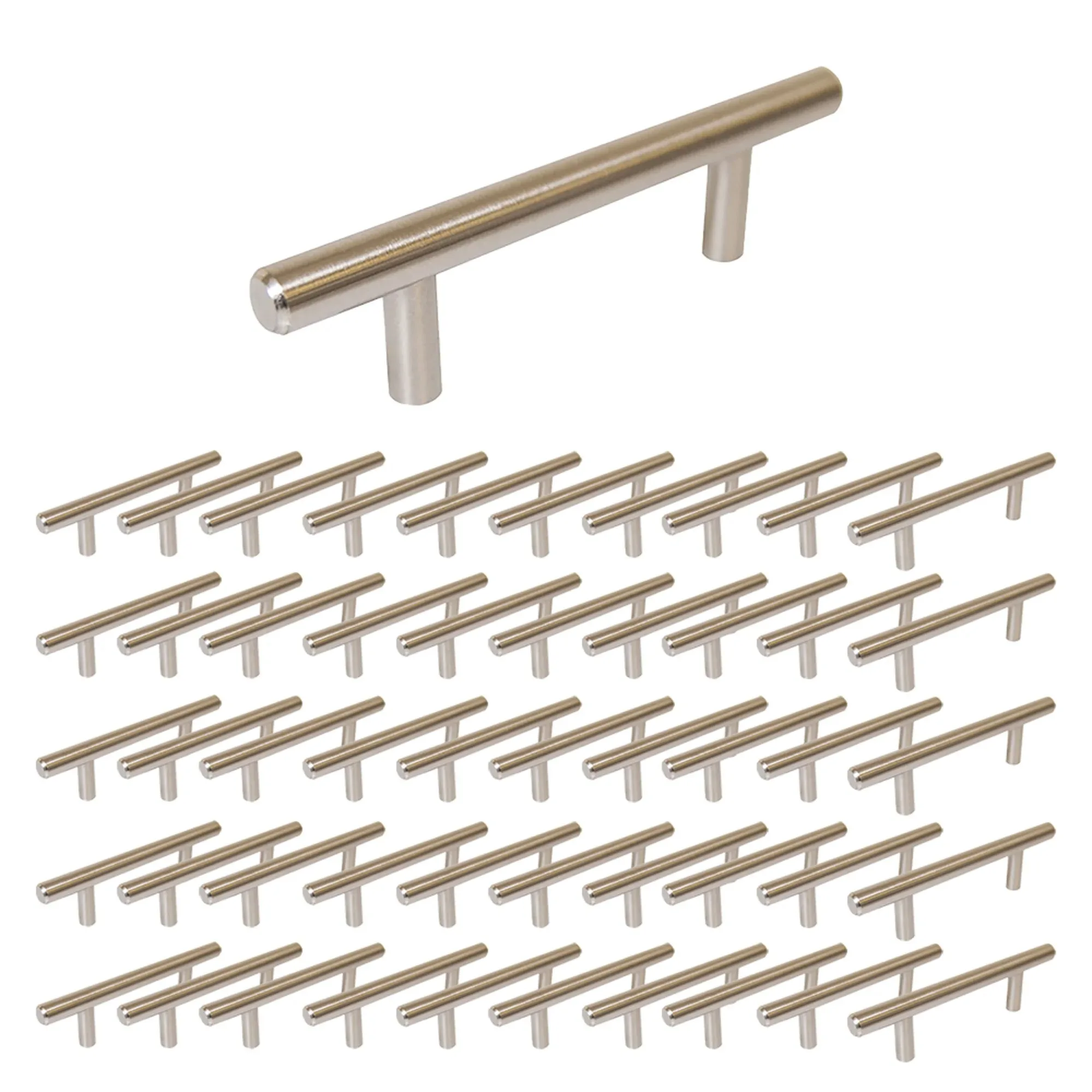 Ручка ферменного шкафа и ящика, 96 мм от центра до центра, нержавеющая сталь, 50 шт. в упаковке