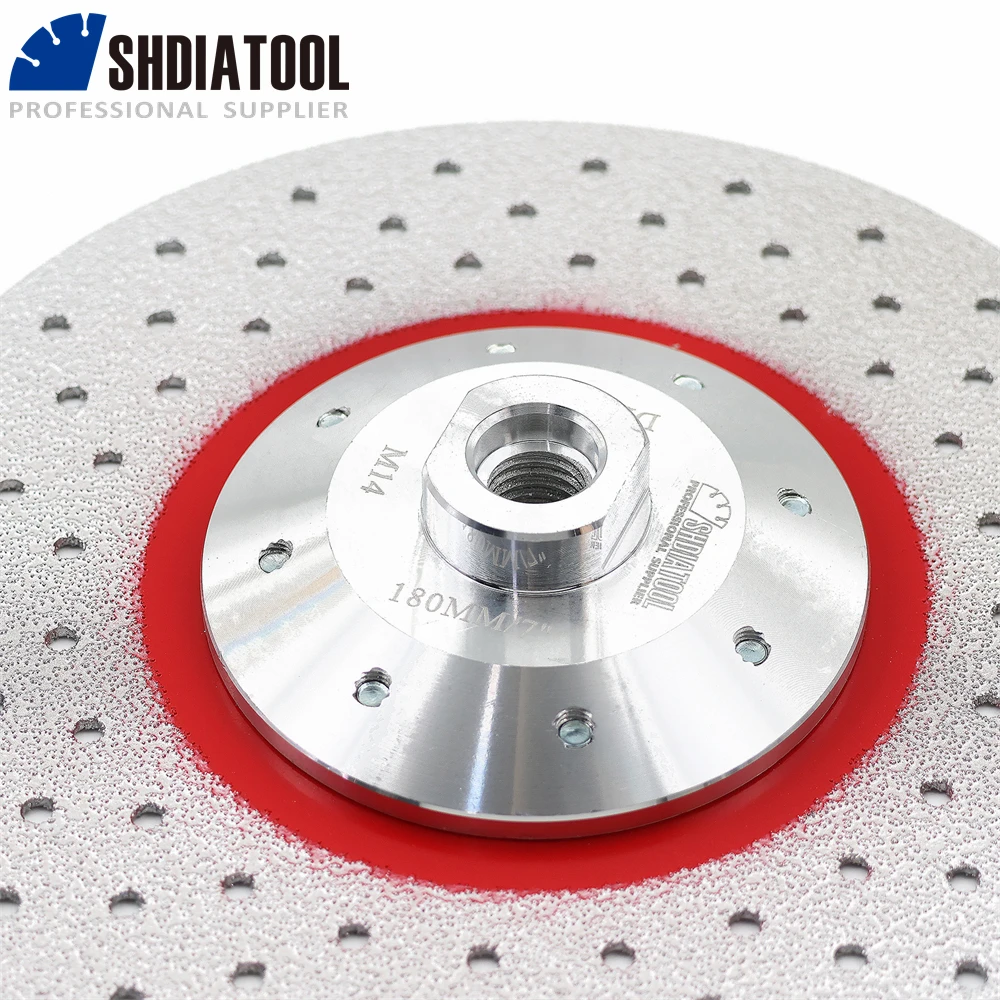 SHDIATOOL Dia125mm Cutting Grinding Disc 1/2Pcs Double-sided Diamond Saw Blade Concrete Granite Tile Cutter Plate With Flange