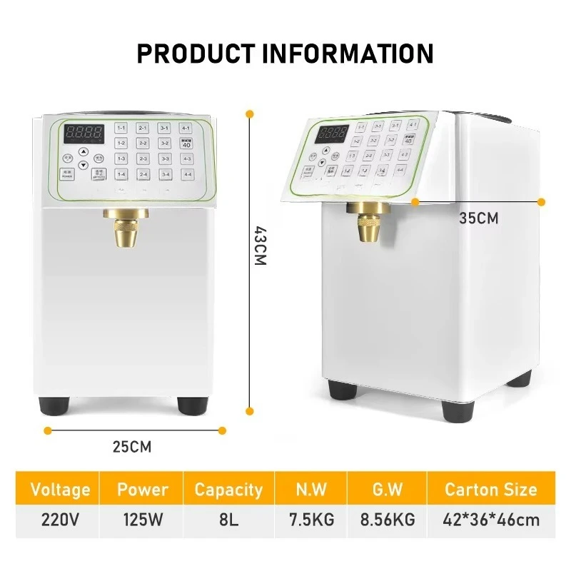 Easy to Clean Syrup Dispenser Adjustable Liquid Dispenser and Portion Control Dispenser for Leak Proof Construction
