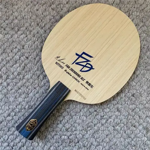 Imagen 2 del producto Raqueta de tenis de mesa ALC de alta calidad, 5 madera + 2 ALC, ventilador VIS de 7 capas, estructura grabada ALC, placa Base para competición