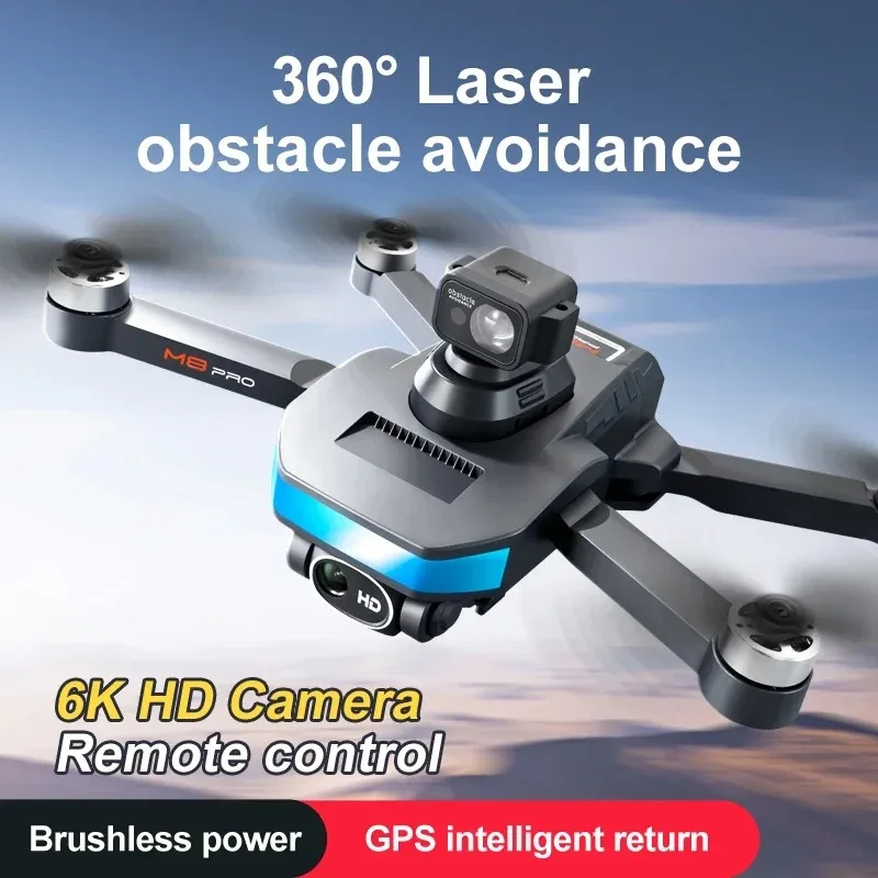 8K Drone M8 Aerial Photography Quadcopter Remote-controlled Helicopter Maintains Obstacle Avoidance Altitude and a Range of 5000