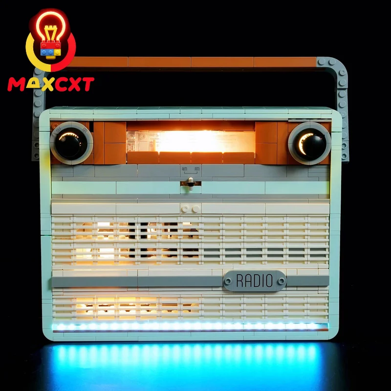 MAXCXT LED Light Set For LEGO 10334 Retro Radio DIY Decorative Lamp With Battery Box (Not Include Lego Building Blocks Set ﻿）