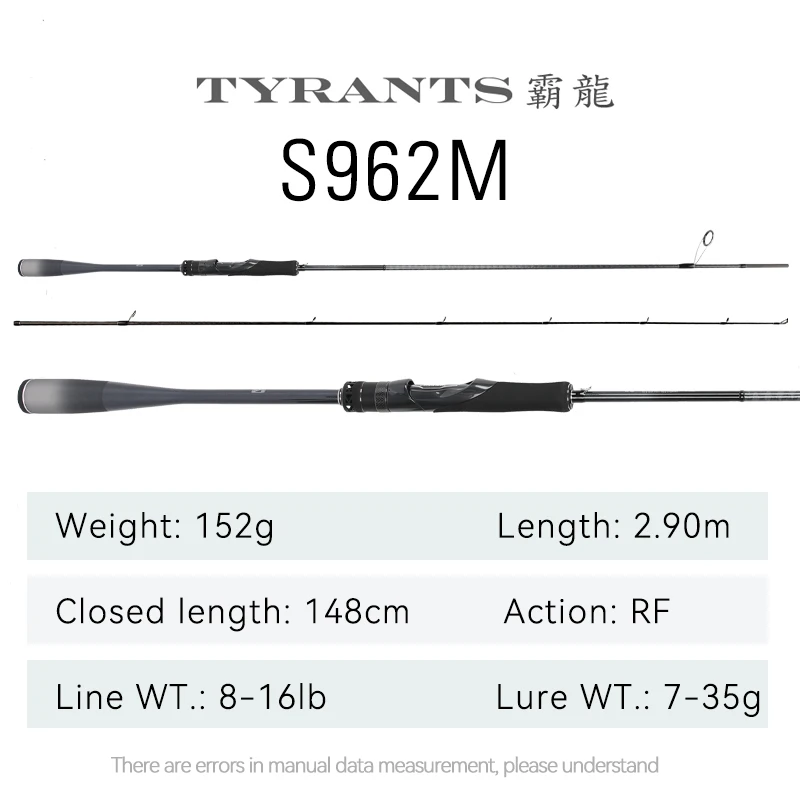TSURINOYA Inshore Beach Spinhengel TYRANTS S802M S902M S962M S962MH Lange Werpafstand Hoge Sterkte Zeevissen Havenen Rotsachtige Kust