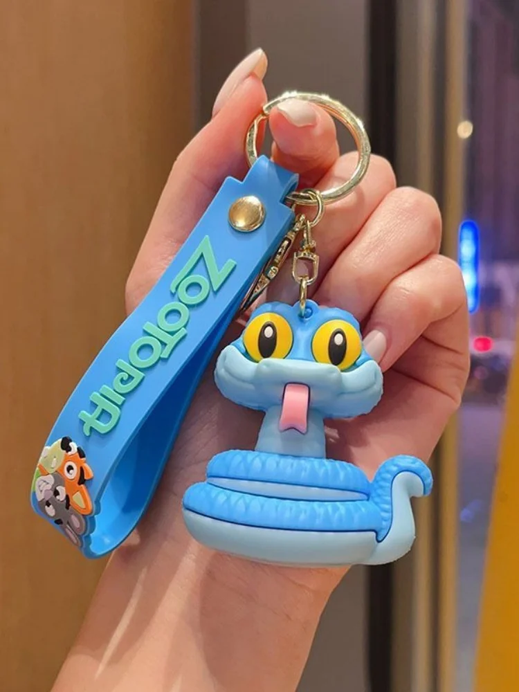 Disney Zootopia 2 Judy Hopps Nick Wilde Clawhauser dessin animé Kawaii Silicone porte-clés voiture porte-clés Anti-perte décoration fille cadeau