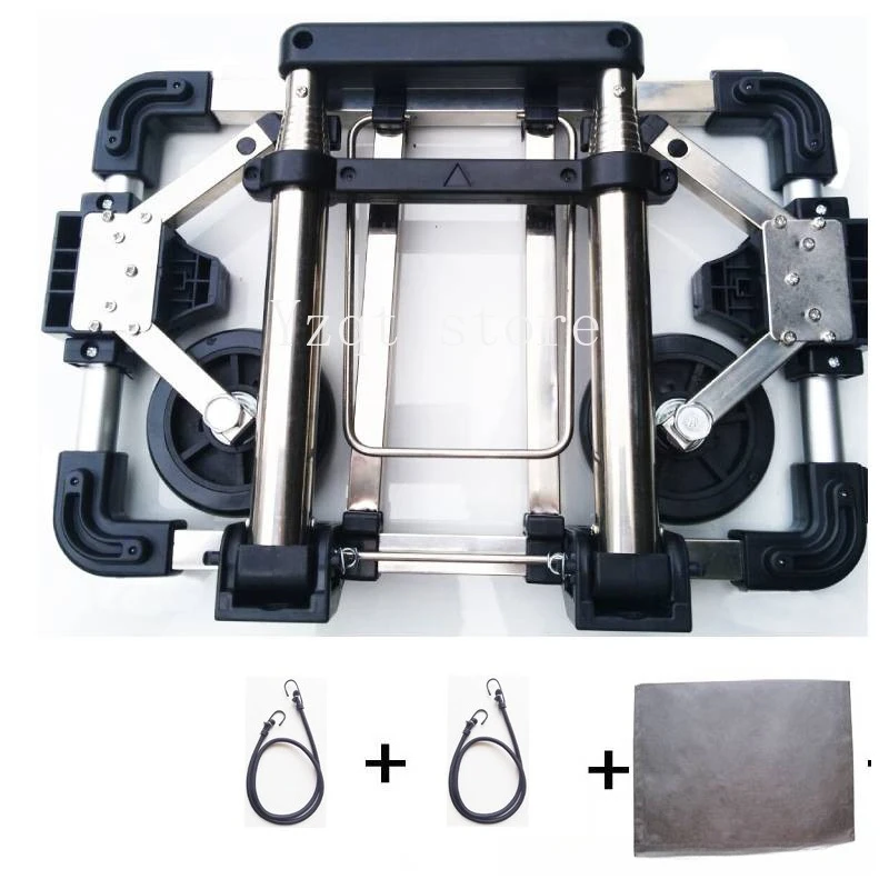 Folding small pull cart, ultra-small pull rod cart, portable pull cart, home shopping shopping, pulling goods, travel