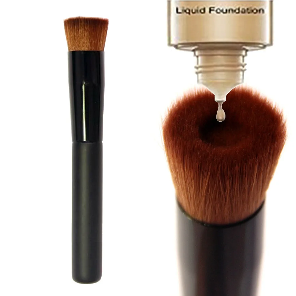 Concave Point Foundation-Pinsel, flacher Rougepinsel, Make-up-Pinsel, Concealer-Pinsel, puderfreier Pinsel mit weichen Borsten, Beauty-Tool