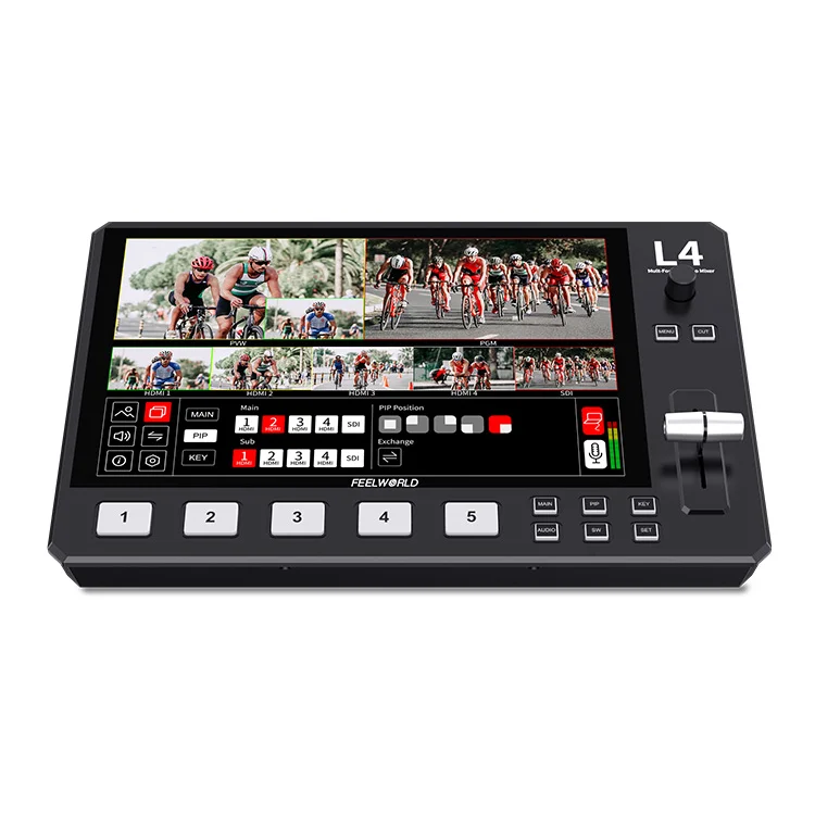 FEELWORLD L4 Multi-format Video Switcher 10.1