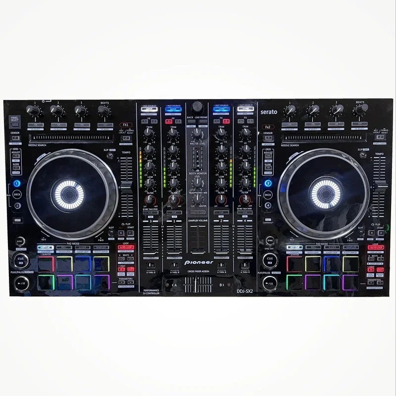 DDJ SX2 Skins Controller PC Imported Material Protective Film Sticker Skin Black All Around