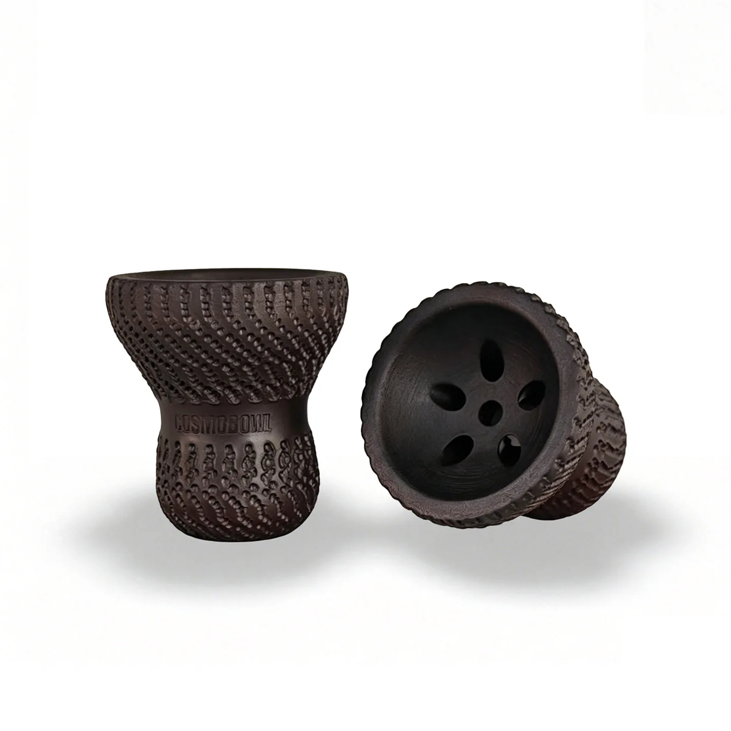 Russian Cosmo Bowl Five hole Single hole Ceramic Black Clay Smoke Pot Arabic Water Smoke Material Bowl