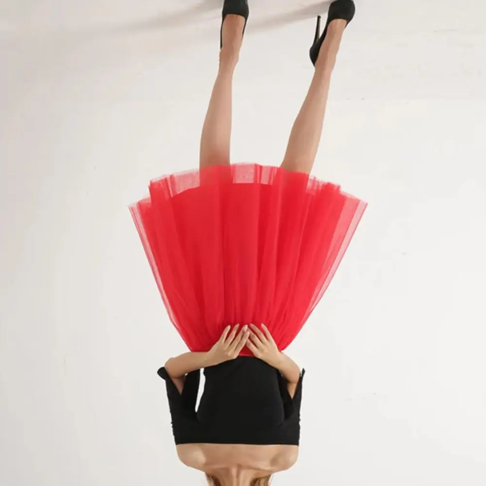 

Carnival Cosplay tulle Skirt Women Retro Ballet Skirt High Waist 3-Layer Tulle Petticoat Dance Skirt Multi-layer Lining Skirts