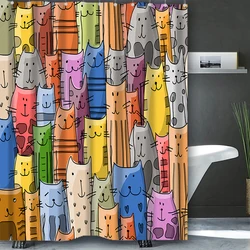 Carton Animal Bathing Curtain  Bathroom Shower Curtain Waterproof With 12 Hooks Home Deco Free Ship