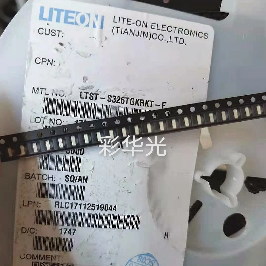 

50Pcs/LTST-S326TGKRKT-F 1206 (3010) Side red and green two-color highlight LED