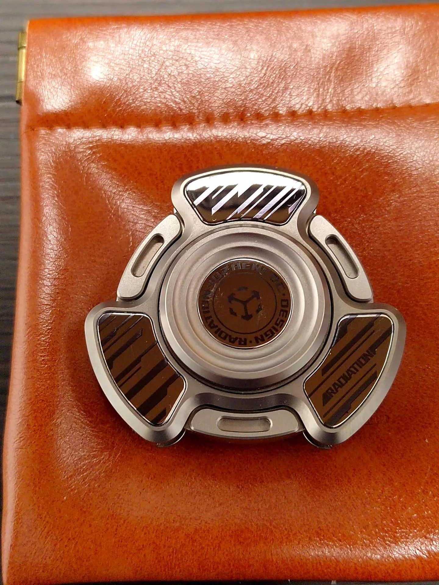 Used EDC Matrix Edc Radiation Opening Gyro, Titanium Alloy Sprocket Fidget Spinner