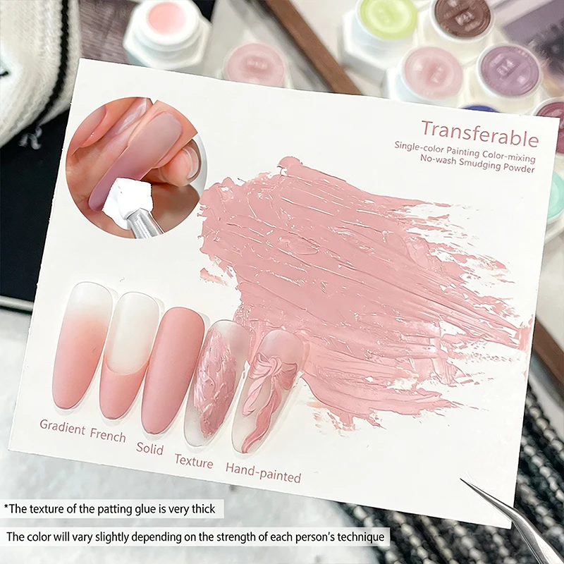 39-Farben Air Cushion Patting Gel Hochsättigendes Blush Gradient Ombre Nagelkunst Gel Ohne Reinigung Malerei Transfer UV LED Soak Off – Detail 6